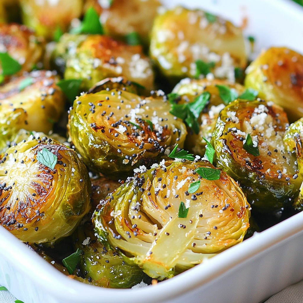 Everything Bagel Roasted Brussels Sprouts Recipe
