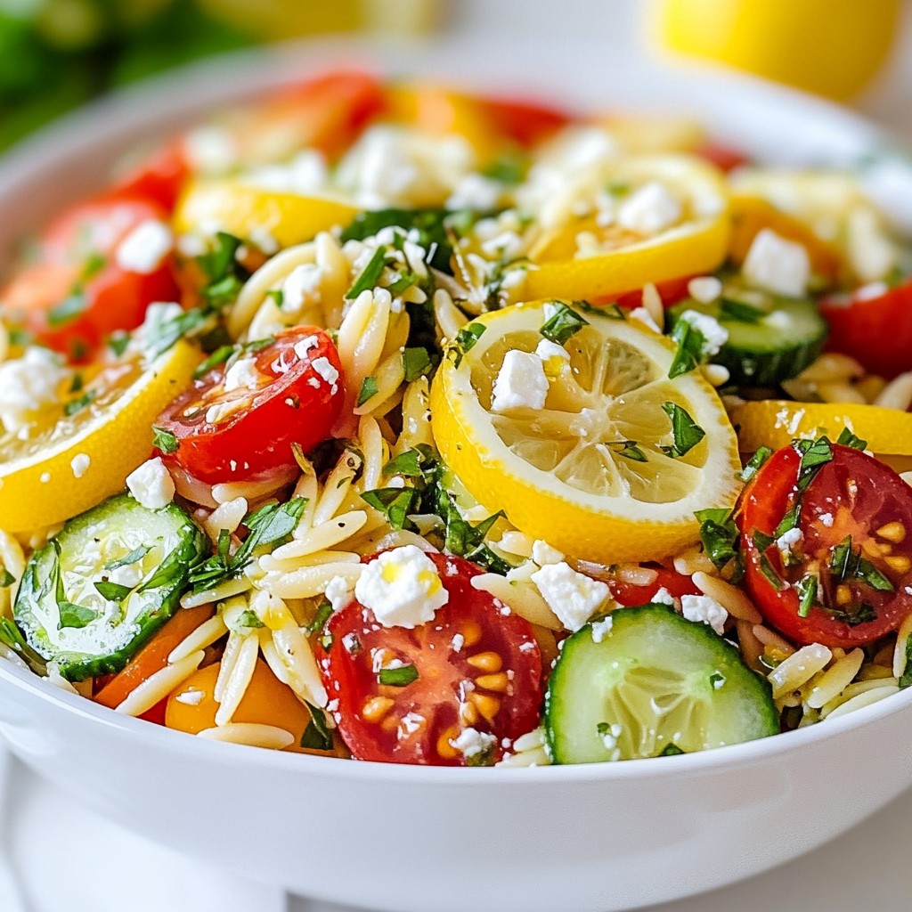 Lemon Herb Orzo Salad Fresh and Flavorful Recipe