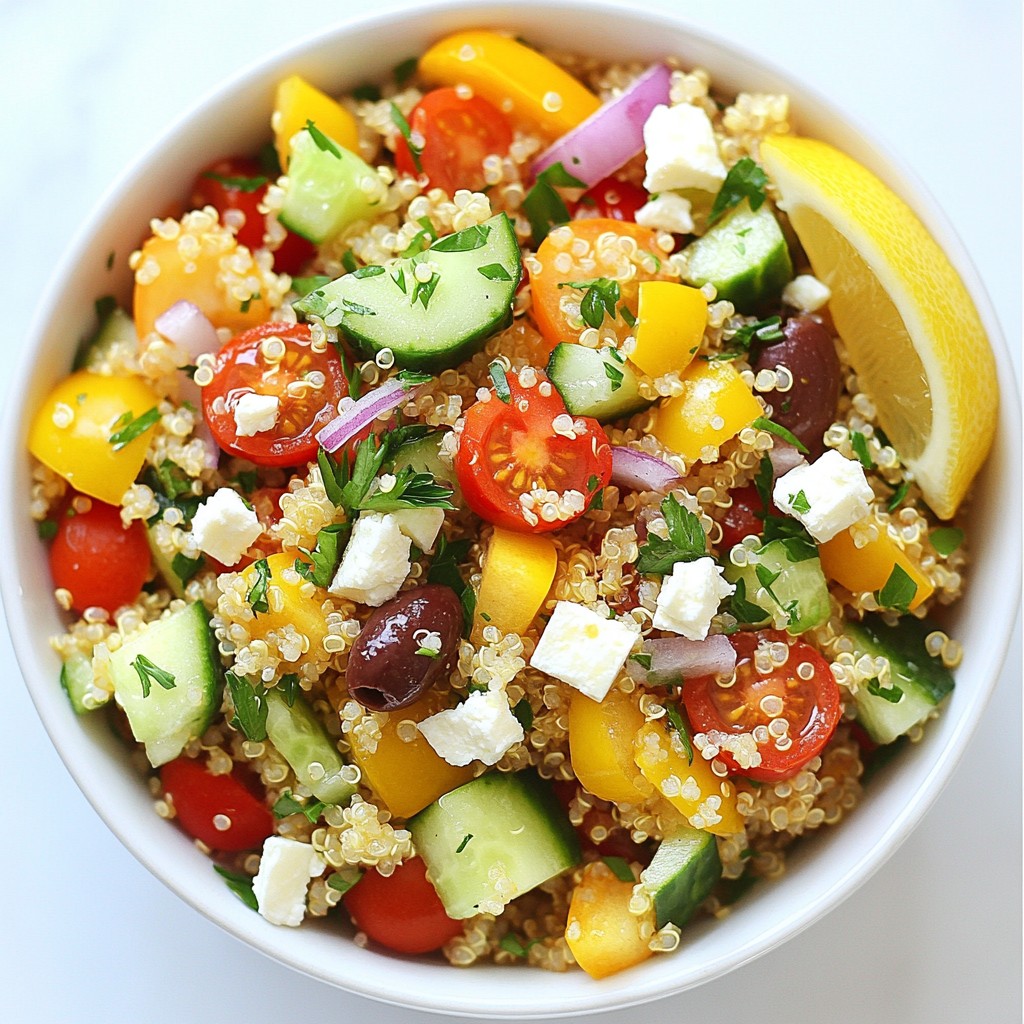 Mediterranean Quinoa Salad Fresh and Flavorful Meal