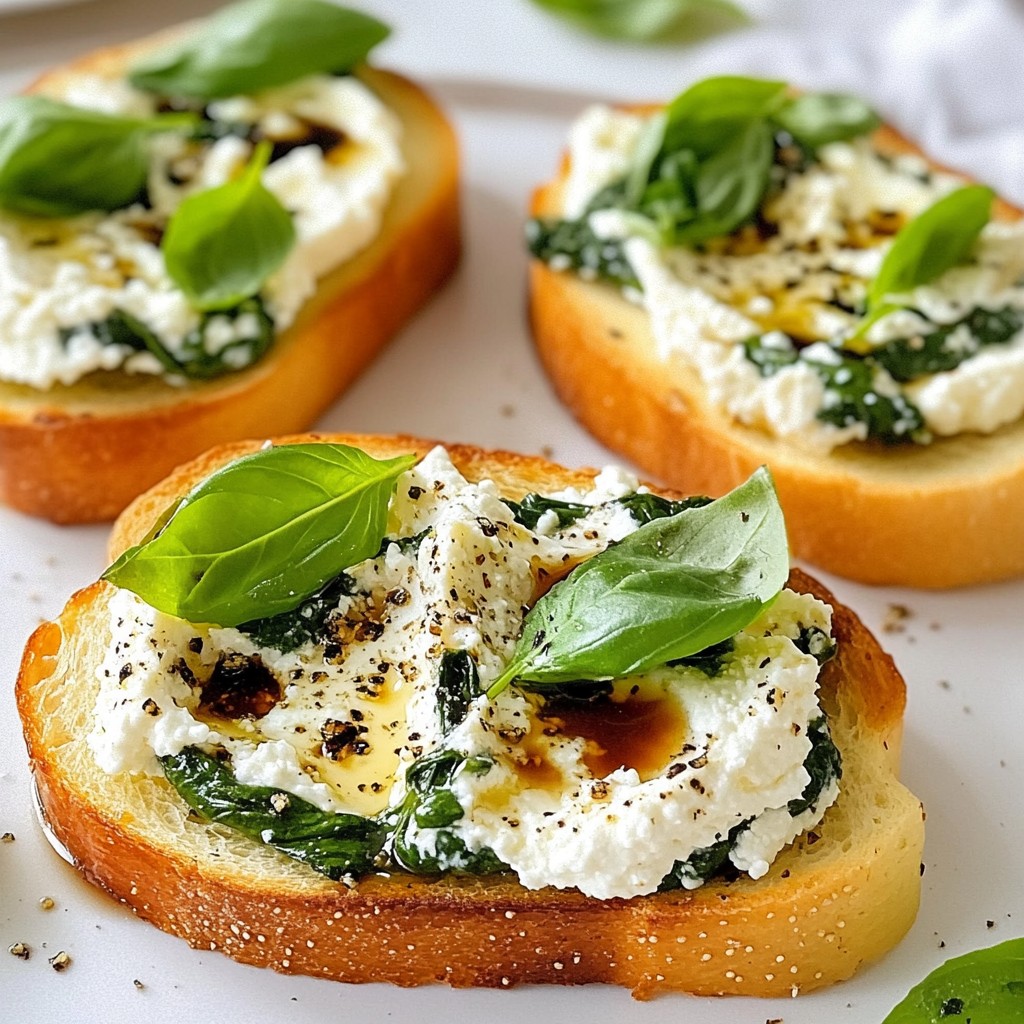 Fluffy Rapid Meals Ricotta & Spinach Toast Recipe