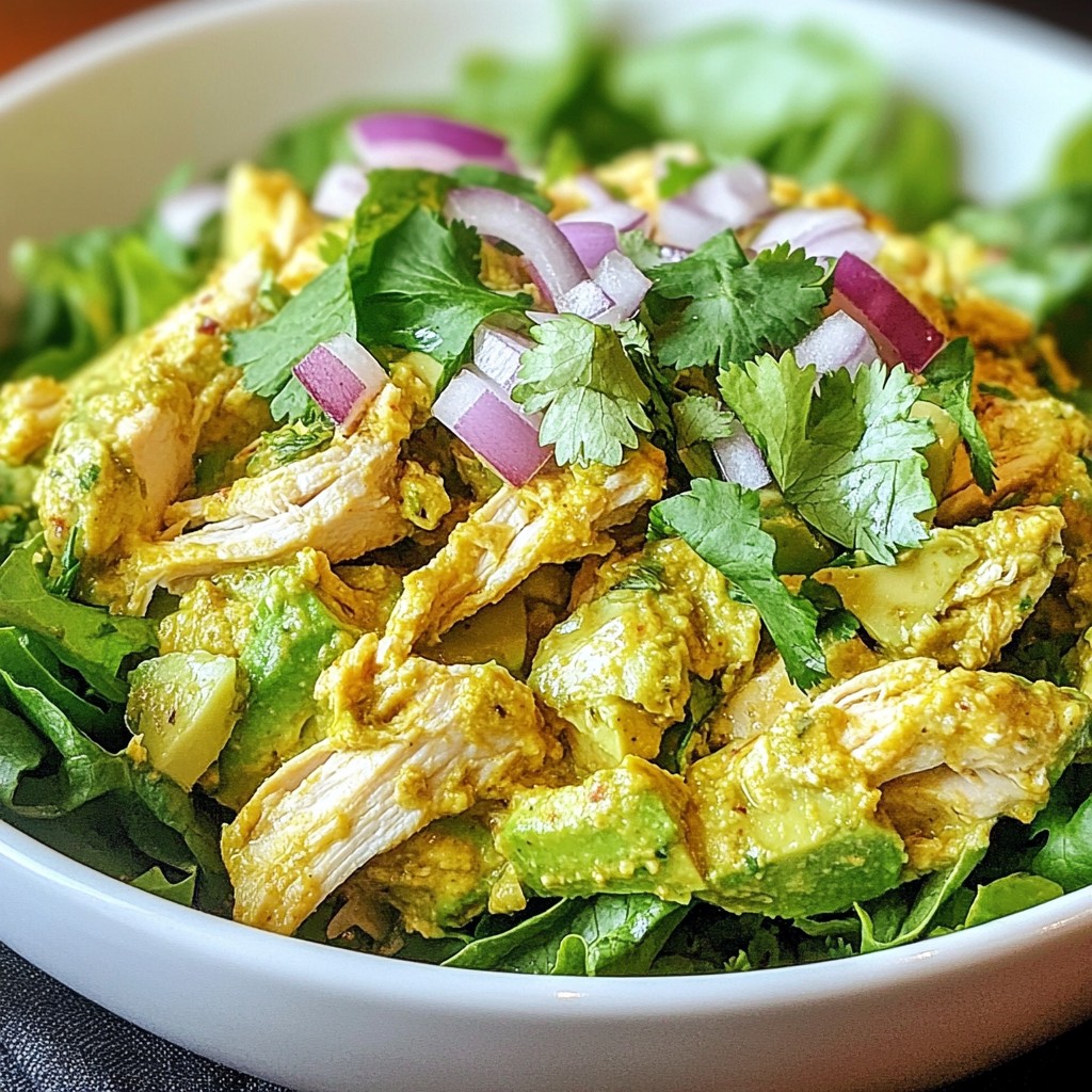 Quick Recipes Avocado Chicken Salad Easy and Simple Dish