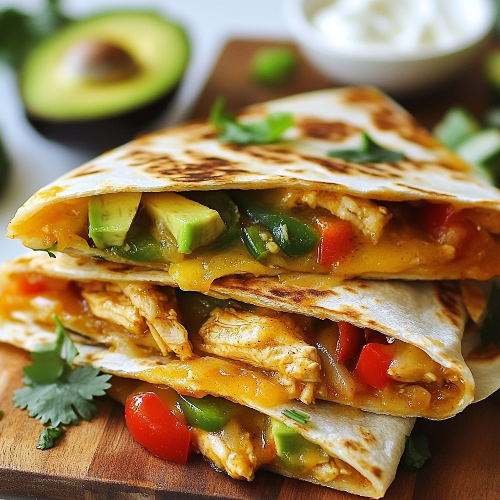 Chicken Fajita Quesadillas Simple and Tasty Recipe