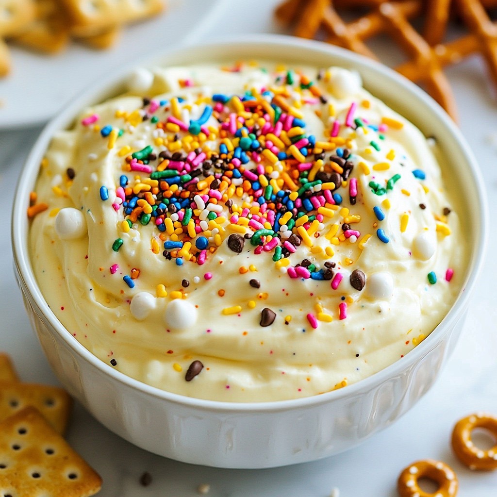 Funfetti Birthday Cake Dip Quick and Easy Delight