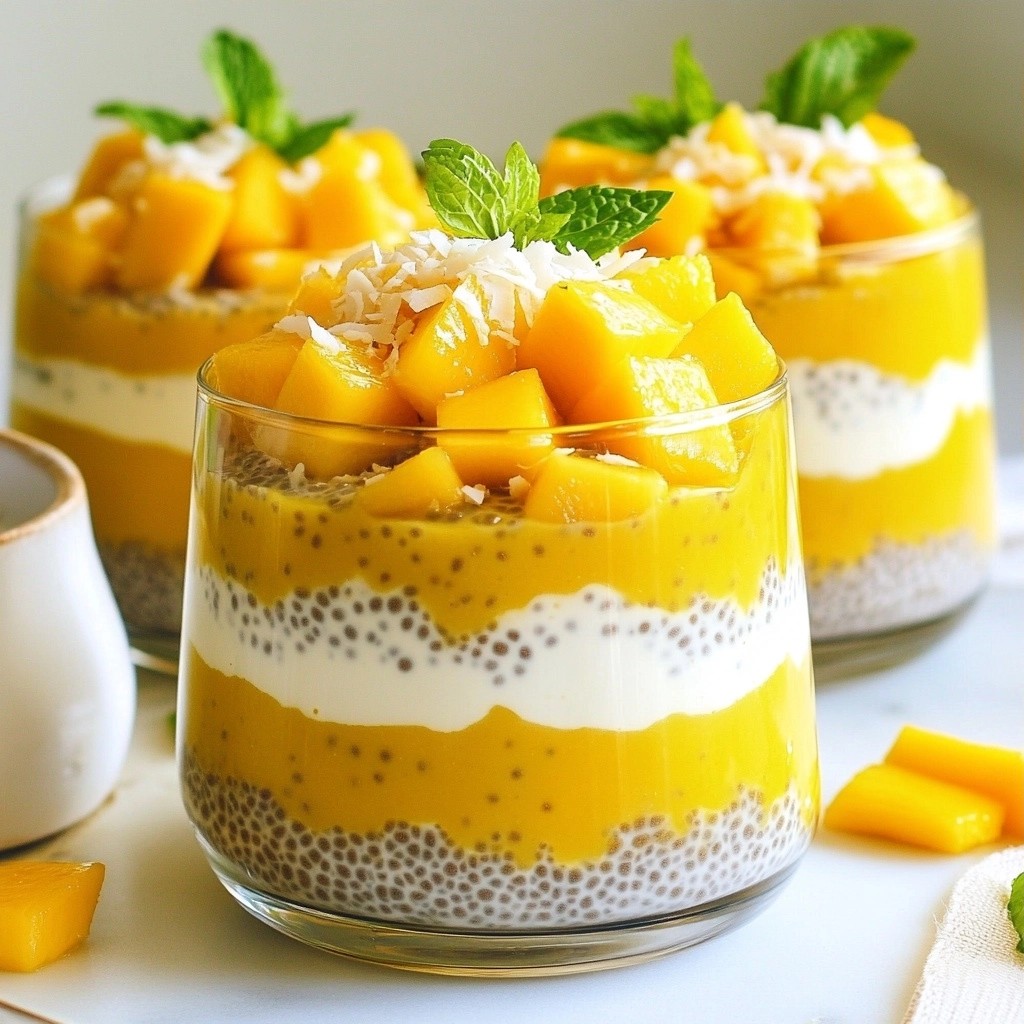 Fluffy 15-Minute Meals Mango Coconut Chia Pudding