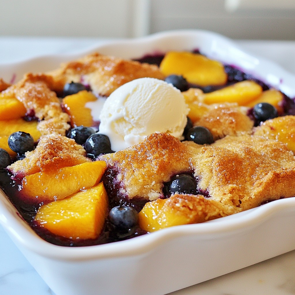 Blueberry Peach Cobbler Delightful and Simple Recipe