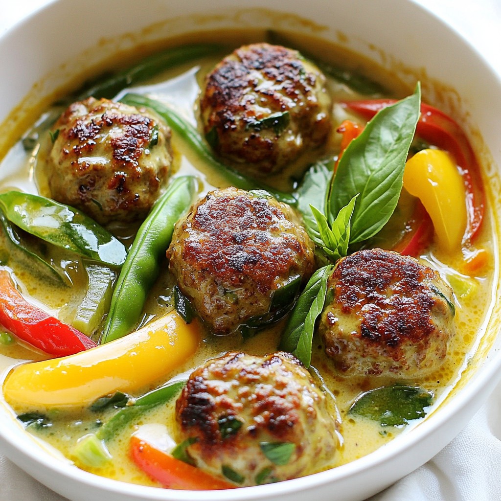 Thai Green Curry Meatballs Flavorful and Fun Recipe