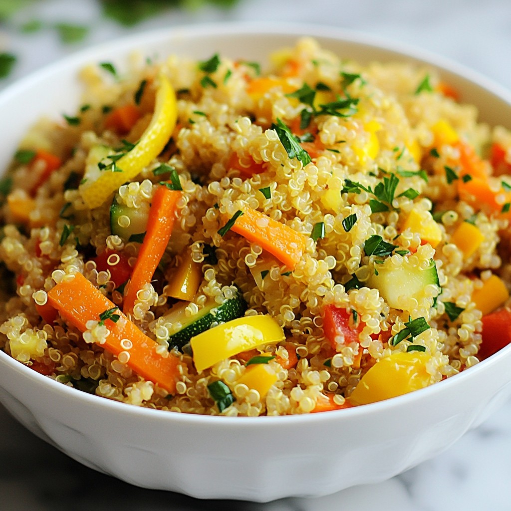 Lemon Herb Quinoa Pilaf Flavorful and Simple Recipe