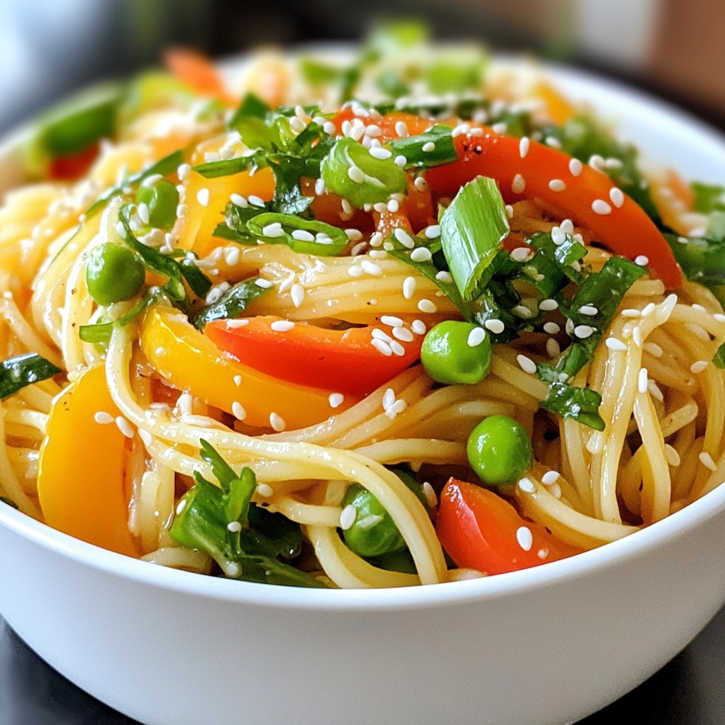 Sesame Ginger Garlic Noodles Flavorful Quick Dish