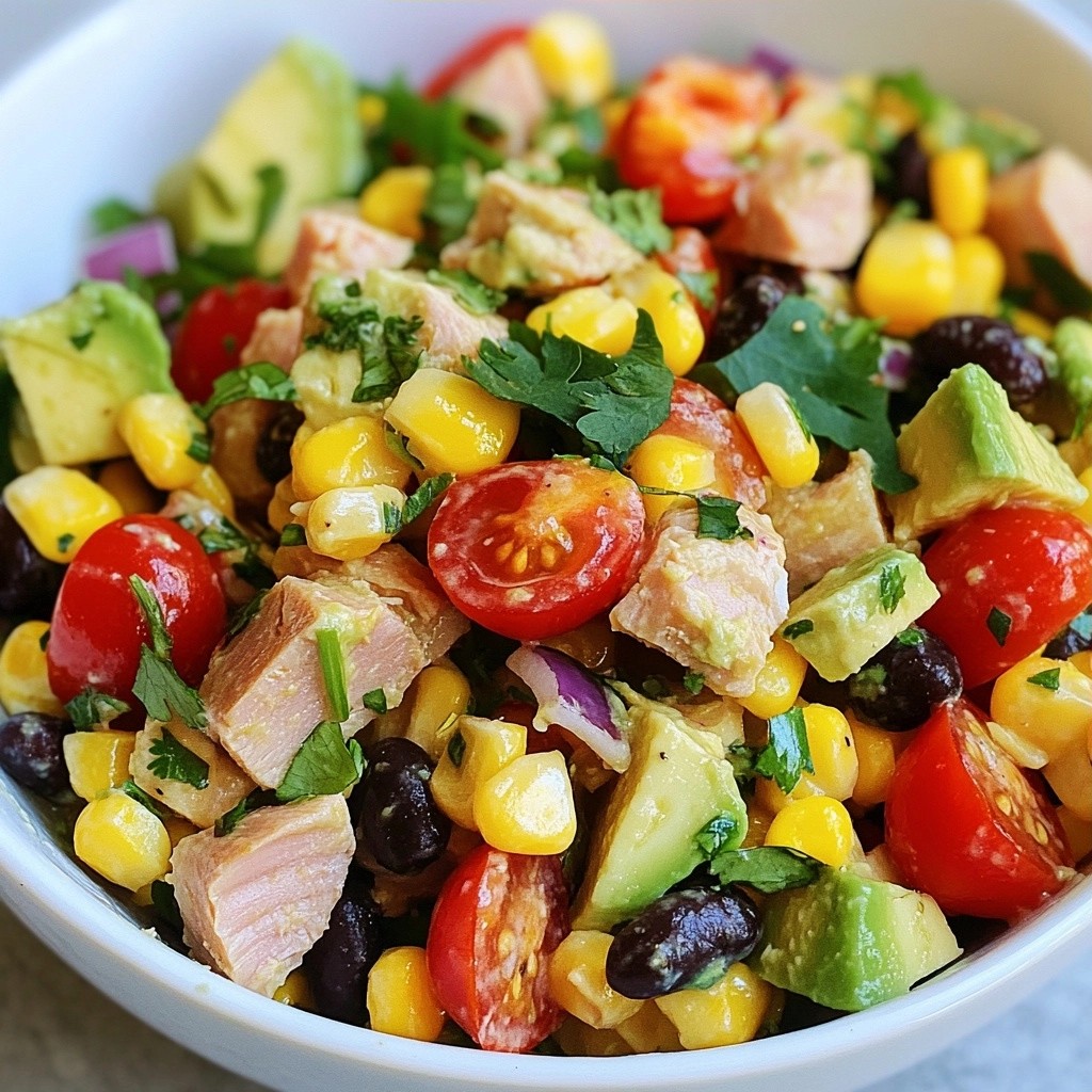 Zesty Quick Recipes Southwest Tuna Avocado Salad