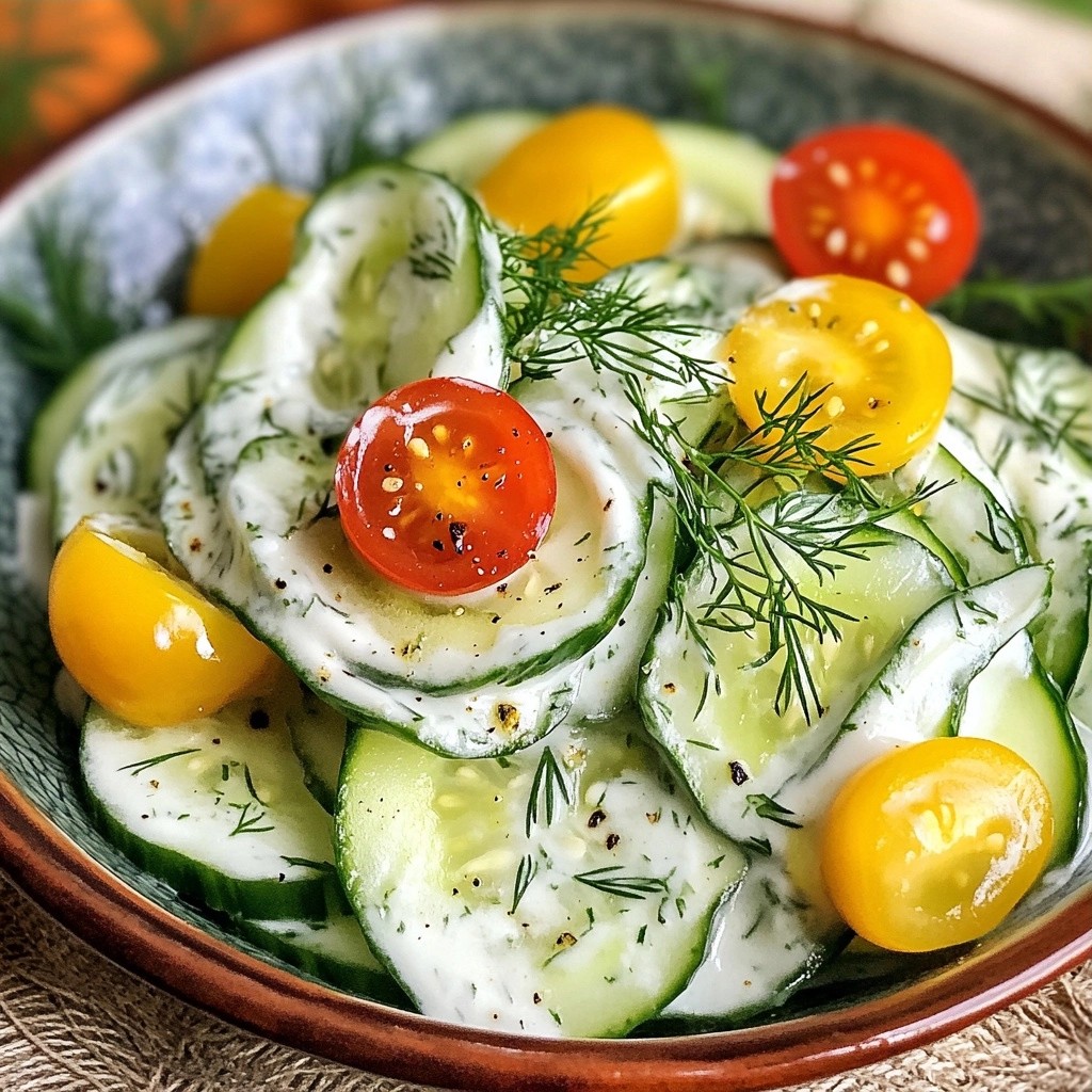 Simple 15-Minute Meals Creamy Cucumber Dill Salad
