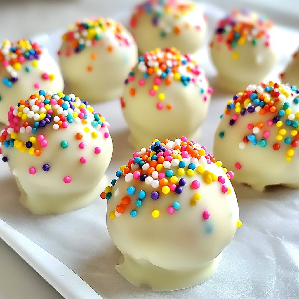 Funfetti Cake Batter Truffles Delightful and Easy Treat
