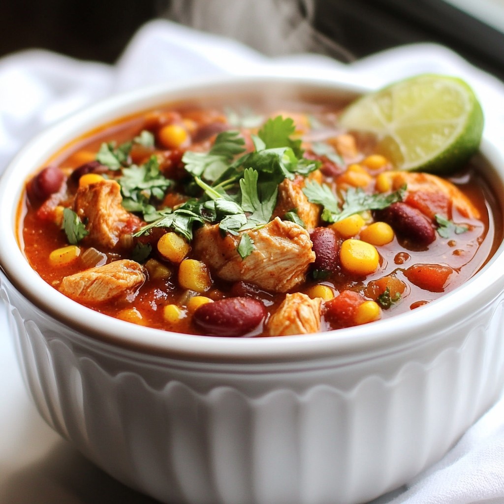 Smoky Chipotle Chicken Chili Flavorful and Hearty Dish