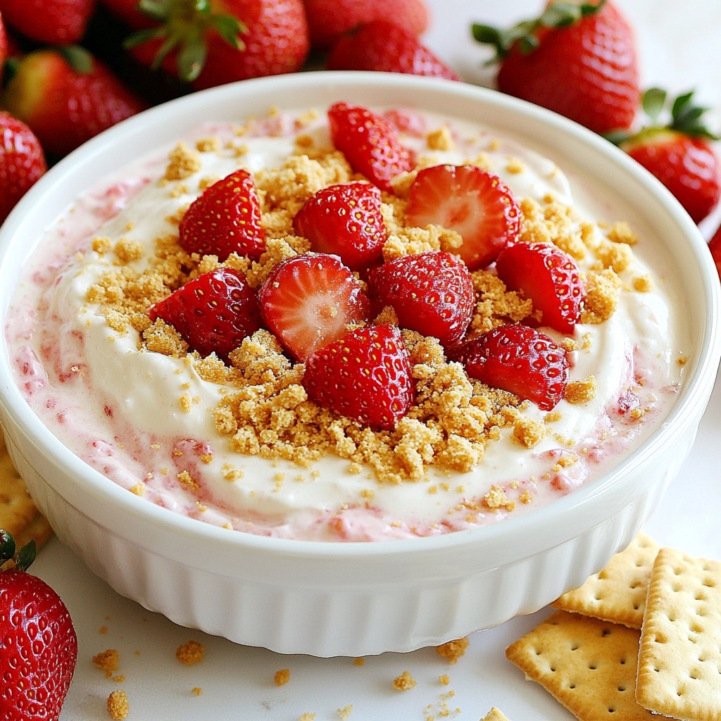 Strawberry Cheesecake Dip Quick and Easy Delight