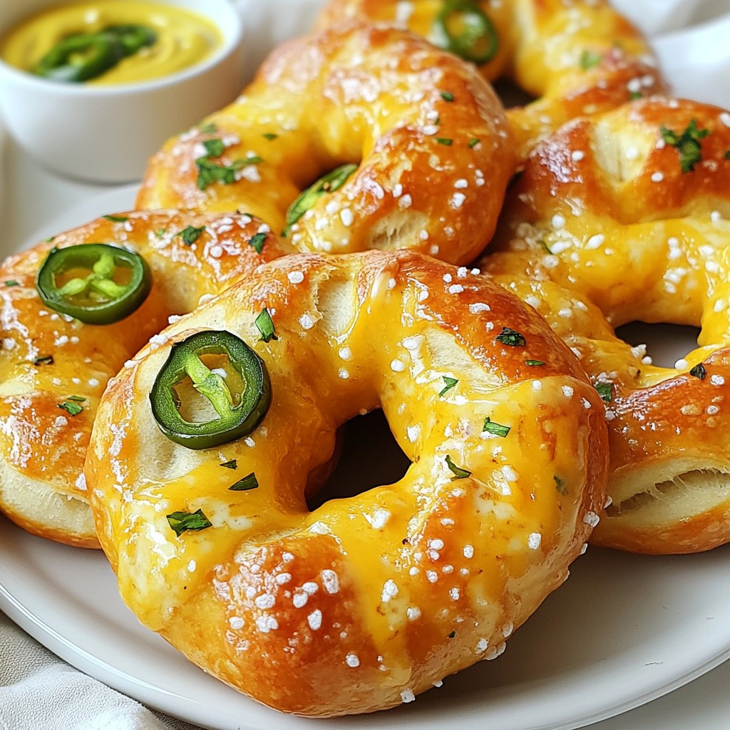 Jalapeño Cheddar Stuffed Pretzels Savory Snack Delight