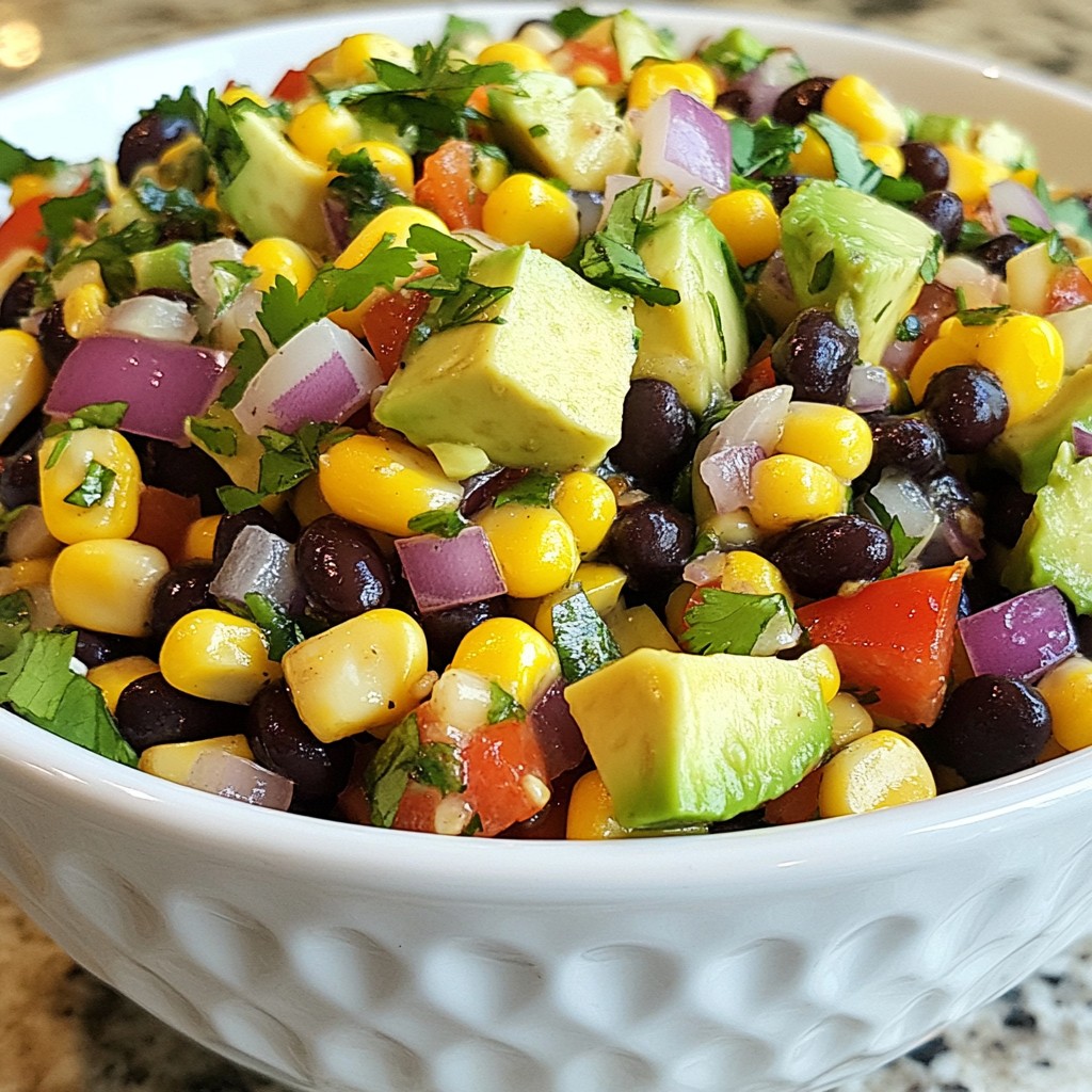 Zesty Black Bean Corn Salad Fresh and Flavorful Dish