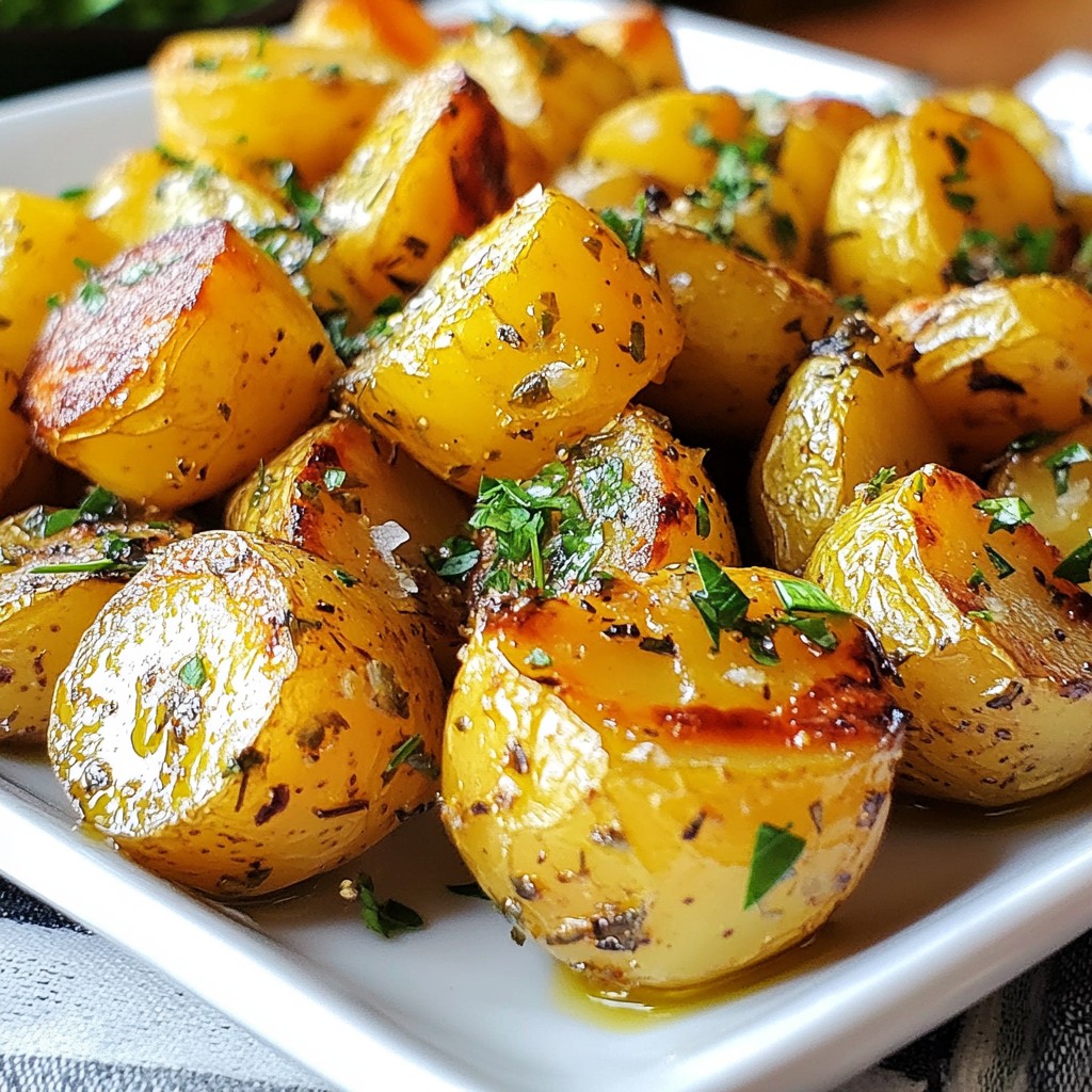 Lemon Herb Roasted Potatoes Tasty and Simple Dish