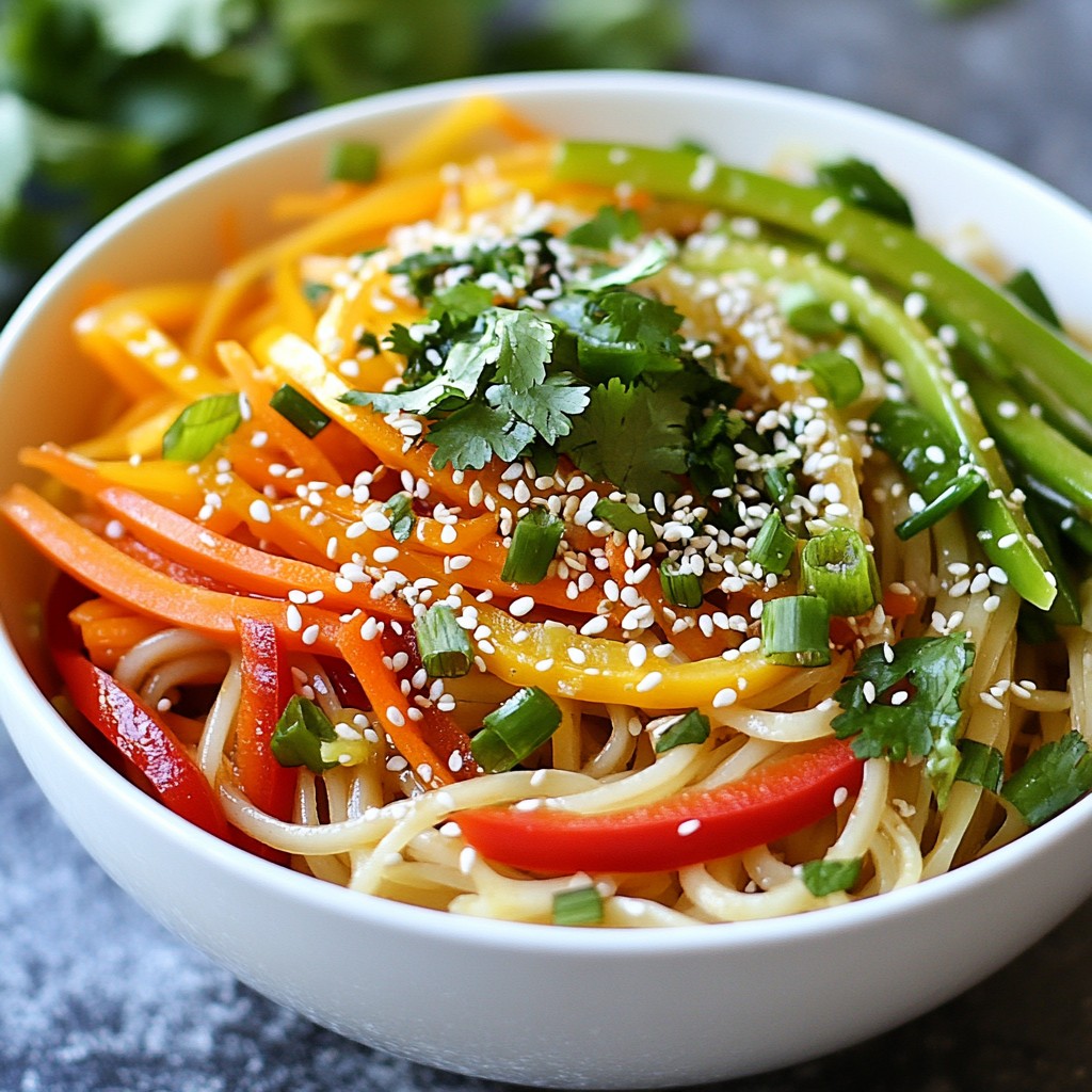 Fast Cooking Sesame Ginger Noodle Bowl Easy Delight