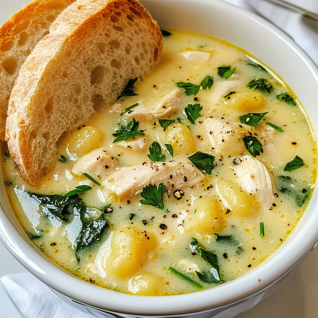 Creamy Chicken Gnocchi Soup Cozy and Comforting Bowl