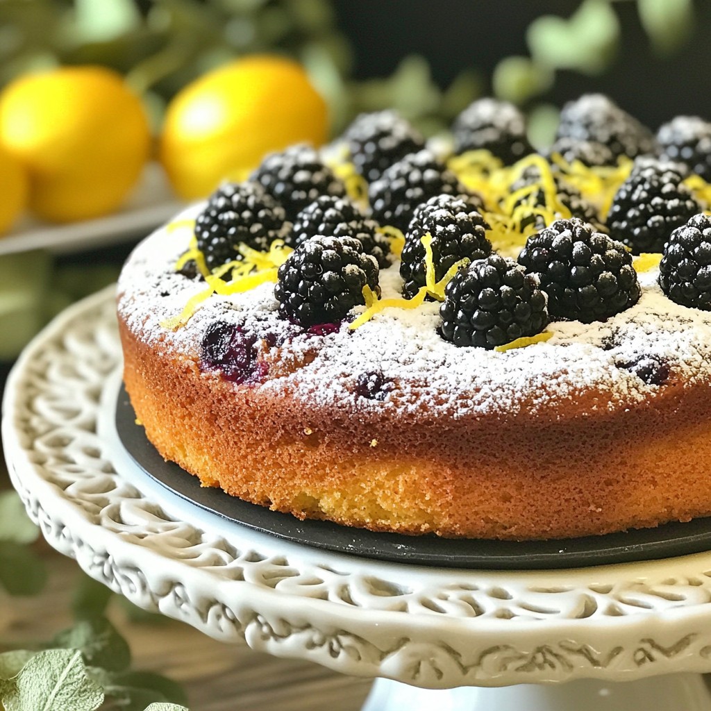 Blackberry Lemon Yogurt Cake Fresh and Flavorful Delight