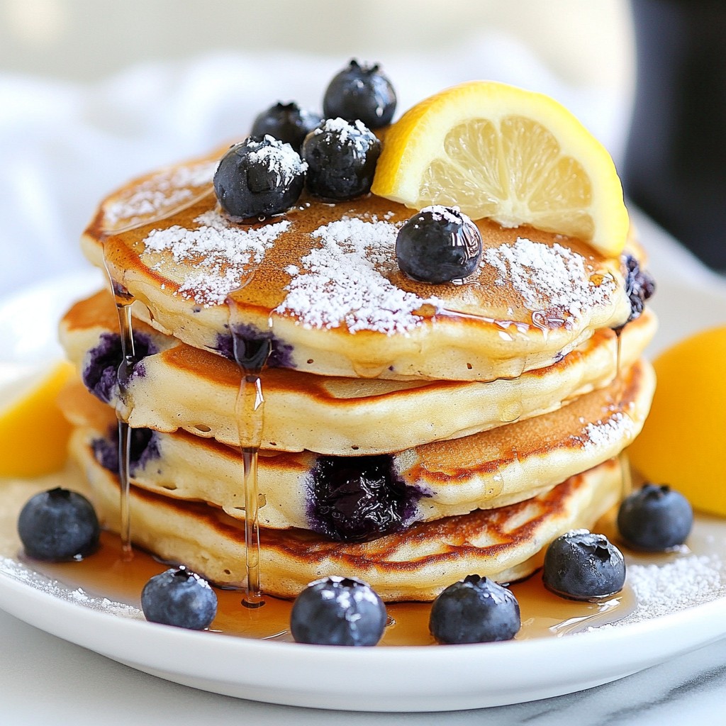 Blueberry Lemon Ricotta Pancakes Delightful Recipe