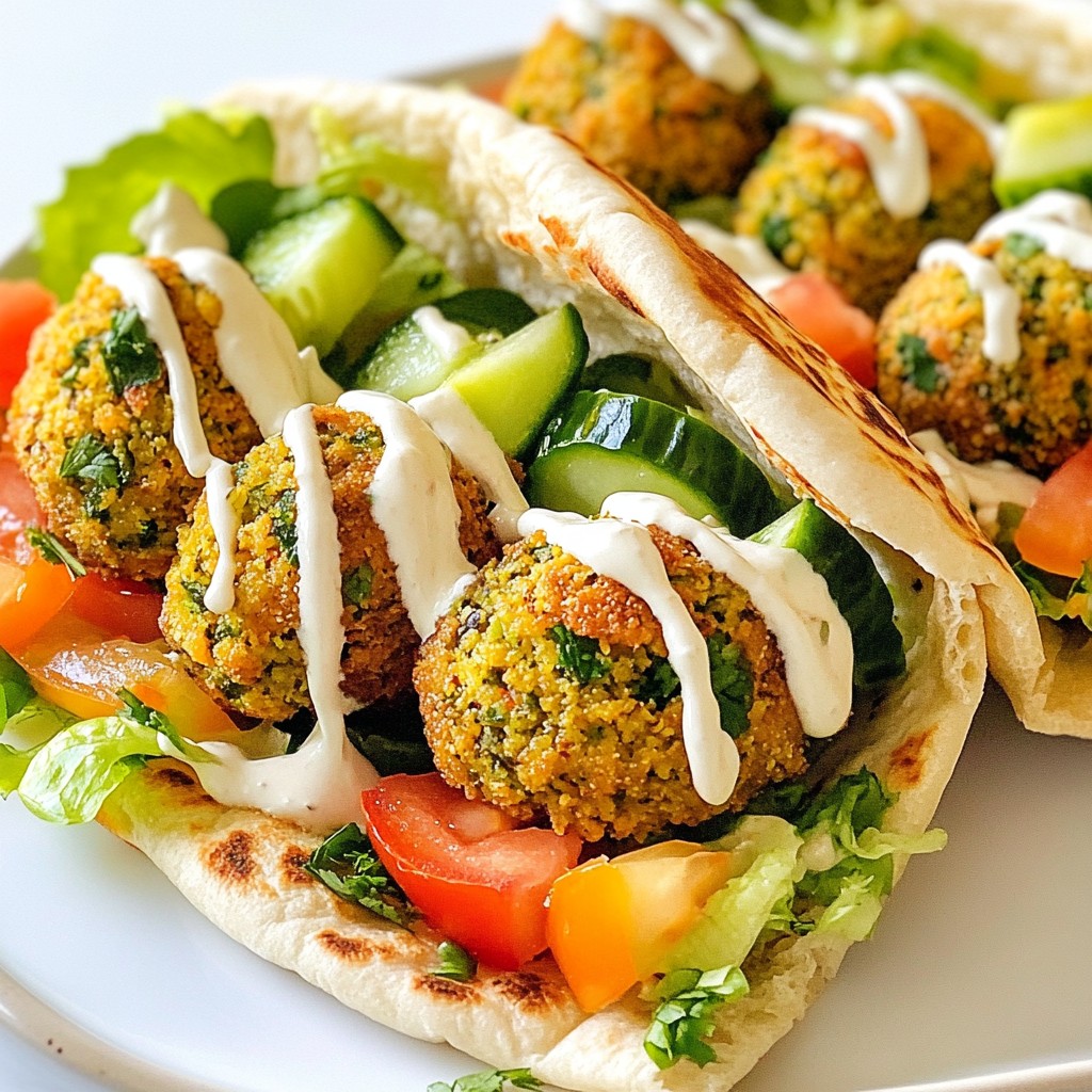 Air Fryer Falafel Pita Pockets Tasty and Easy Recipe