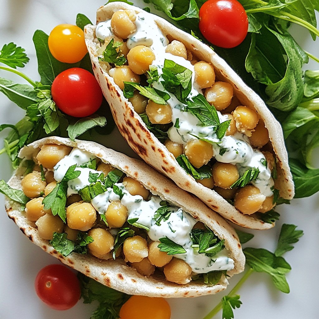 Herby Quick Recipes Chickpea Pita Pockets Delight
