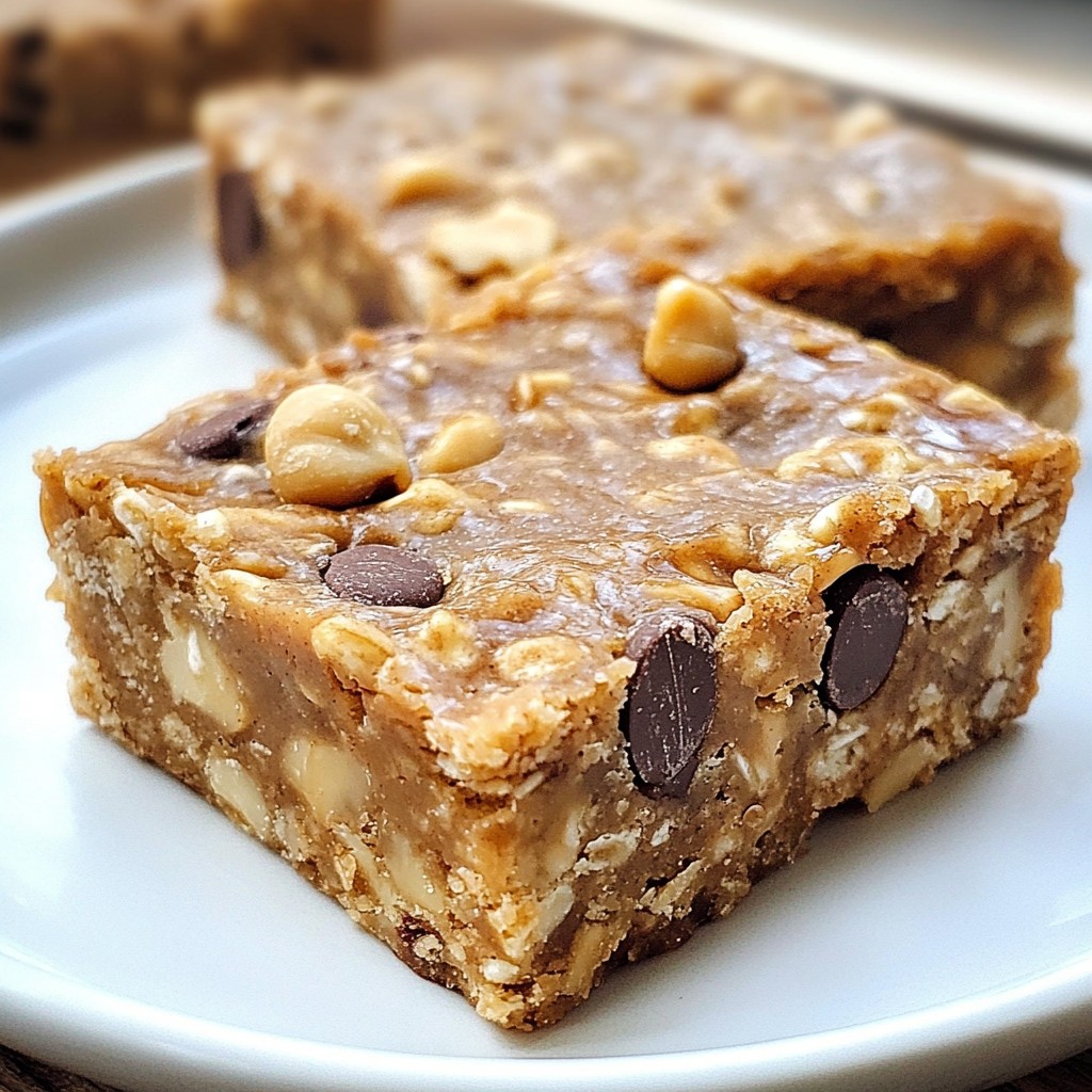 Peanut Butter Oatmeal Energy Bars Tasty and Nutritious