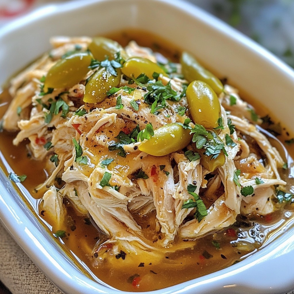 Crockpot Mississippi Chicken Flavorful and Simple Meal