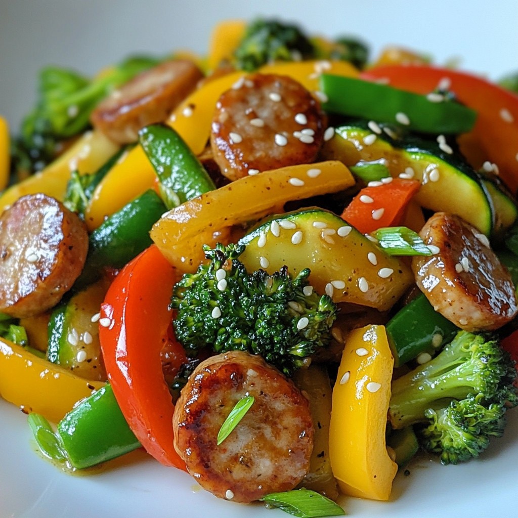 Savory Easy Meals Chicken Sausage Stir-Fry Recipe