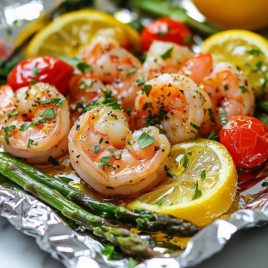 Garlic Lemon Shrimp Foil Packets Flavorful and Easy Dish
