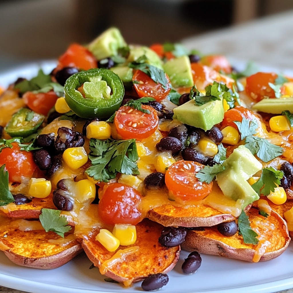 Loaded Sweet Potato Nachos Flavorful and Easy Recipe