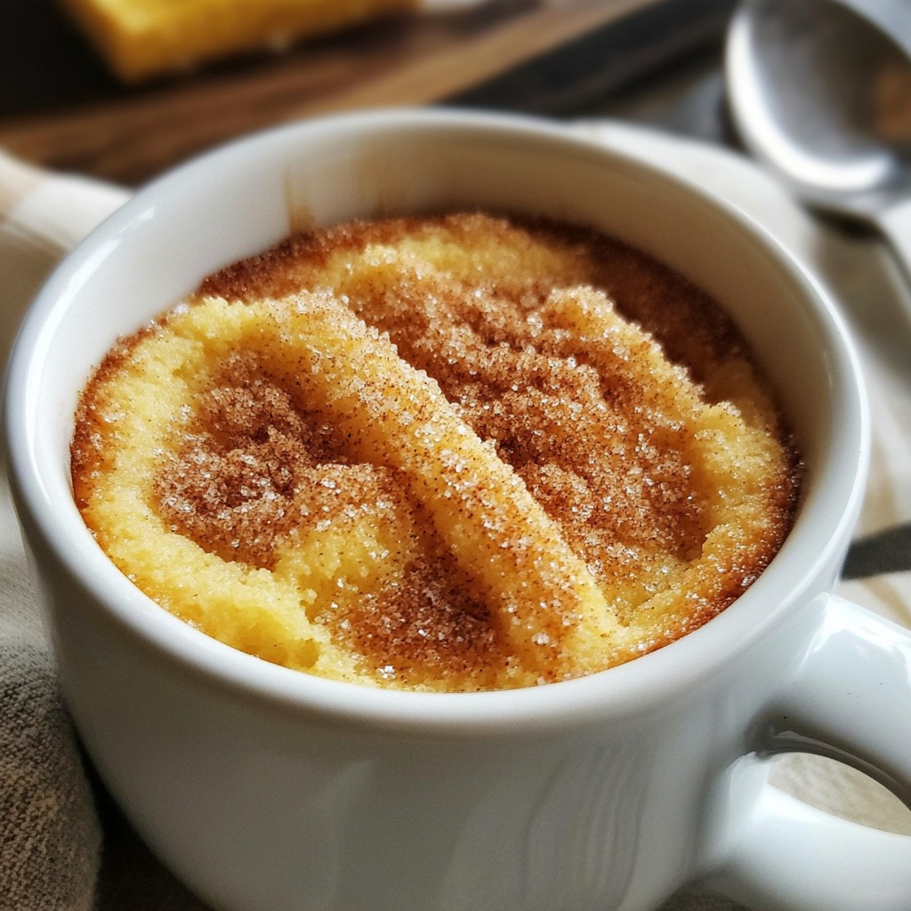Snickerdoodle Mug Cake Easy and Quick Recipe