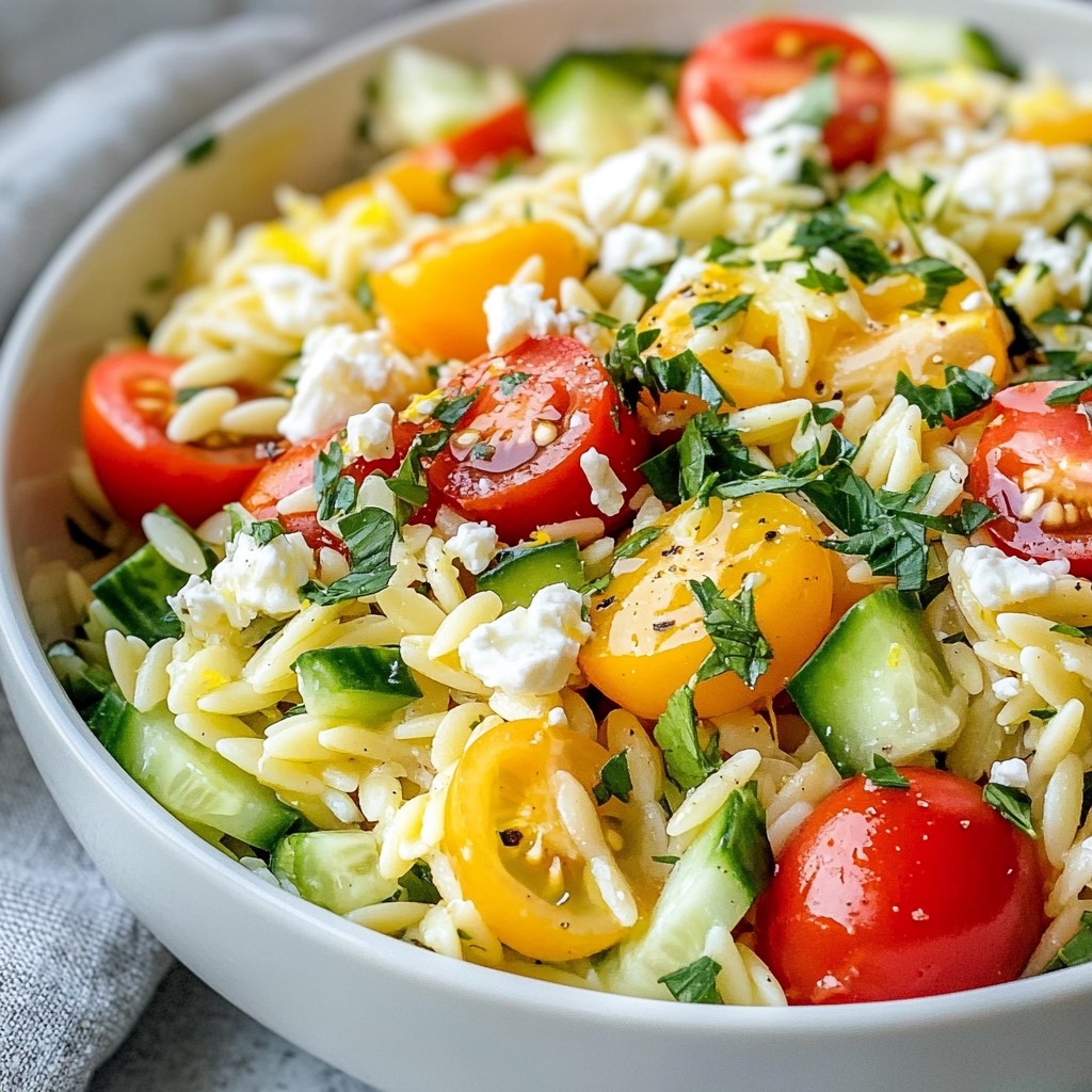 Herb Lemon Orzo Salad Fresh and Flavorful Option