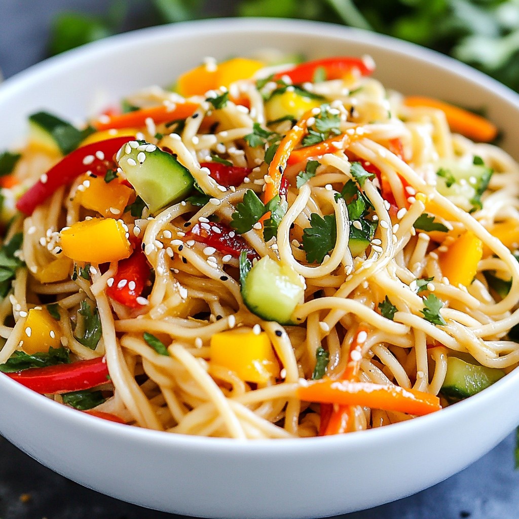 Sesame Garlic Noodle Salad Fresh and Flavorful Recipe