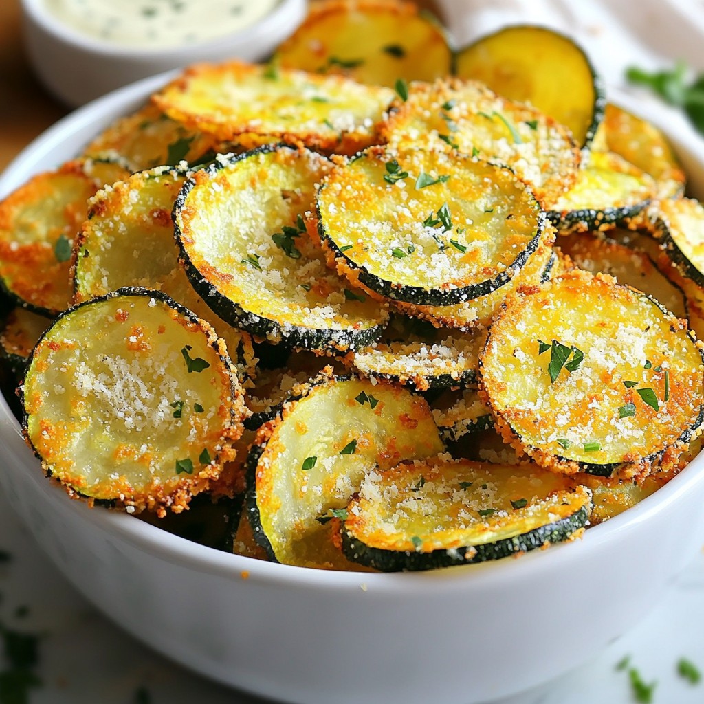 Easy Meals Garlic Parmesan Zucchini Chips Recipe