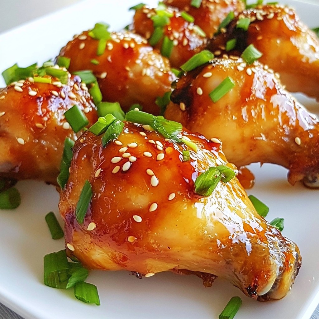 Sriracha Honey Glazed Chicken Drumsticks Savory Delight