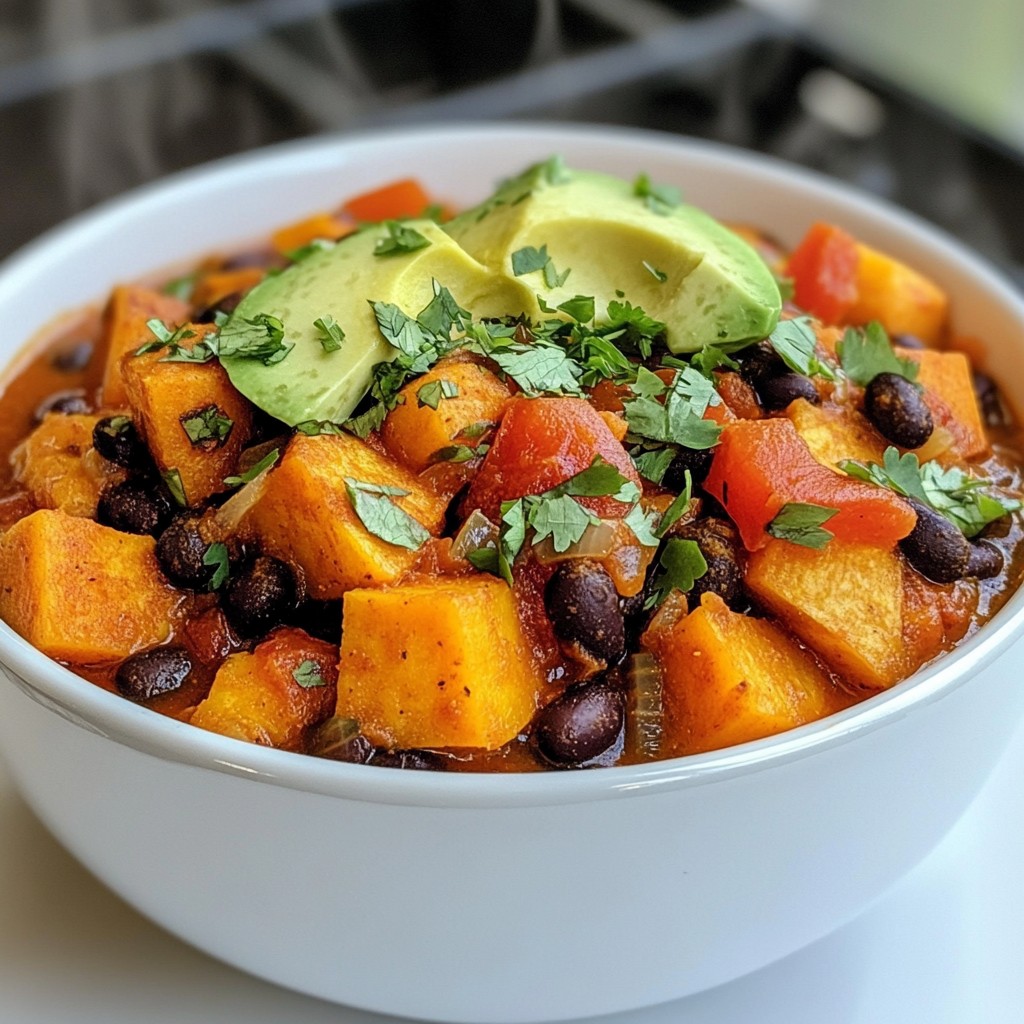 Sweet Potato Black Bean Chili Hearty Flavorful Meal