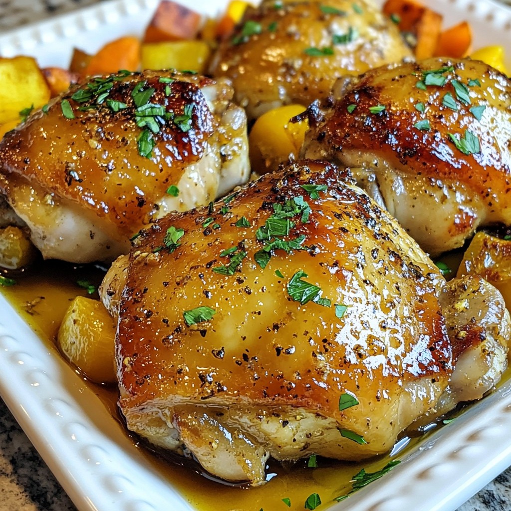 Maple Dijon Chicken Thighs Savory Dinner Delight