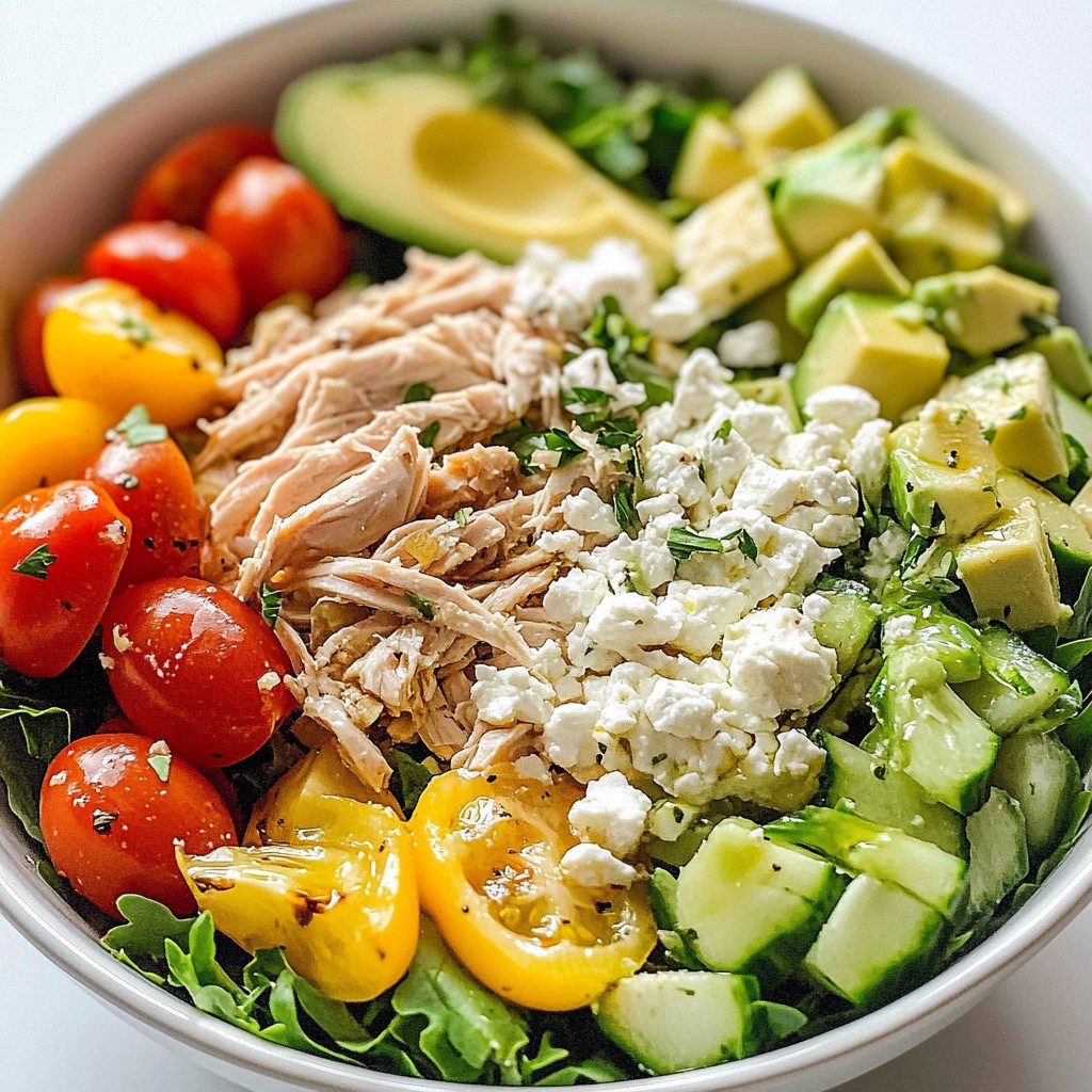 Fast Cooking Turkey Avocado Salad Bowl Delight