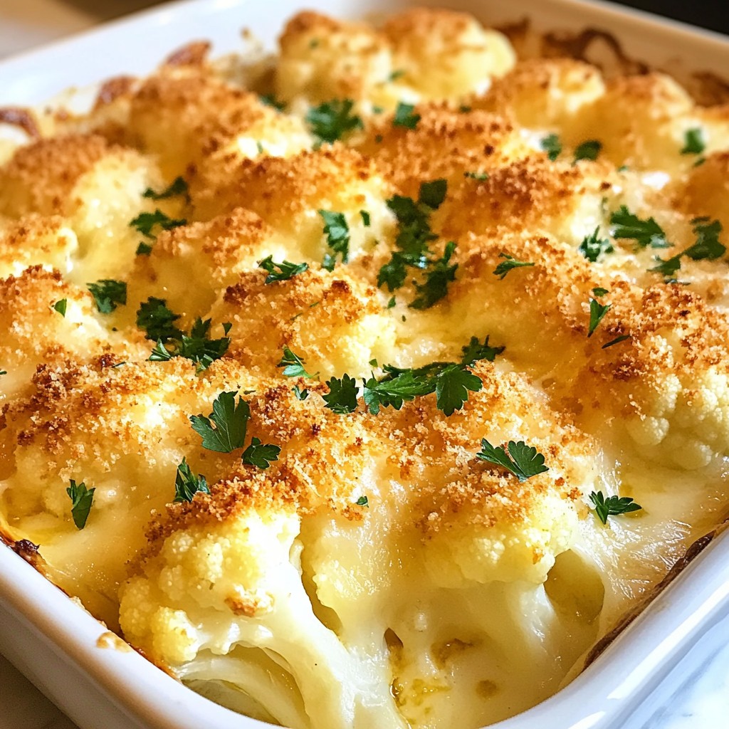 Cheesy Cauliflower Bake Rich and Comforting Dish