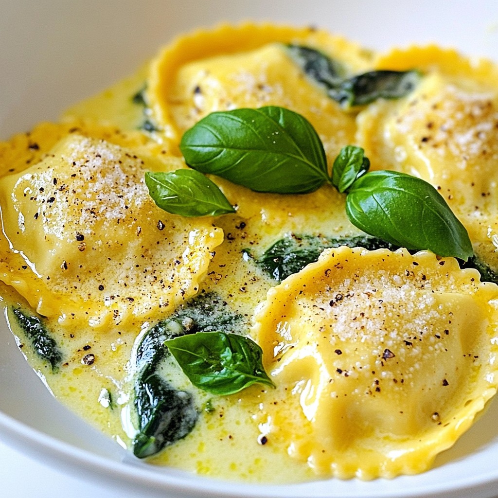 Creamy 15-Minute Meals Spinach & Ricotta Ravioli