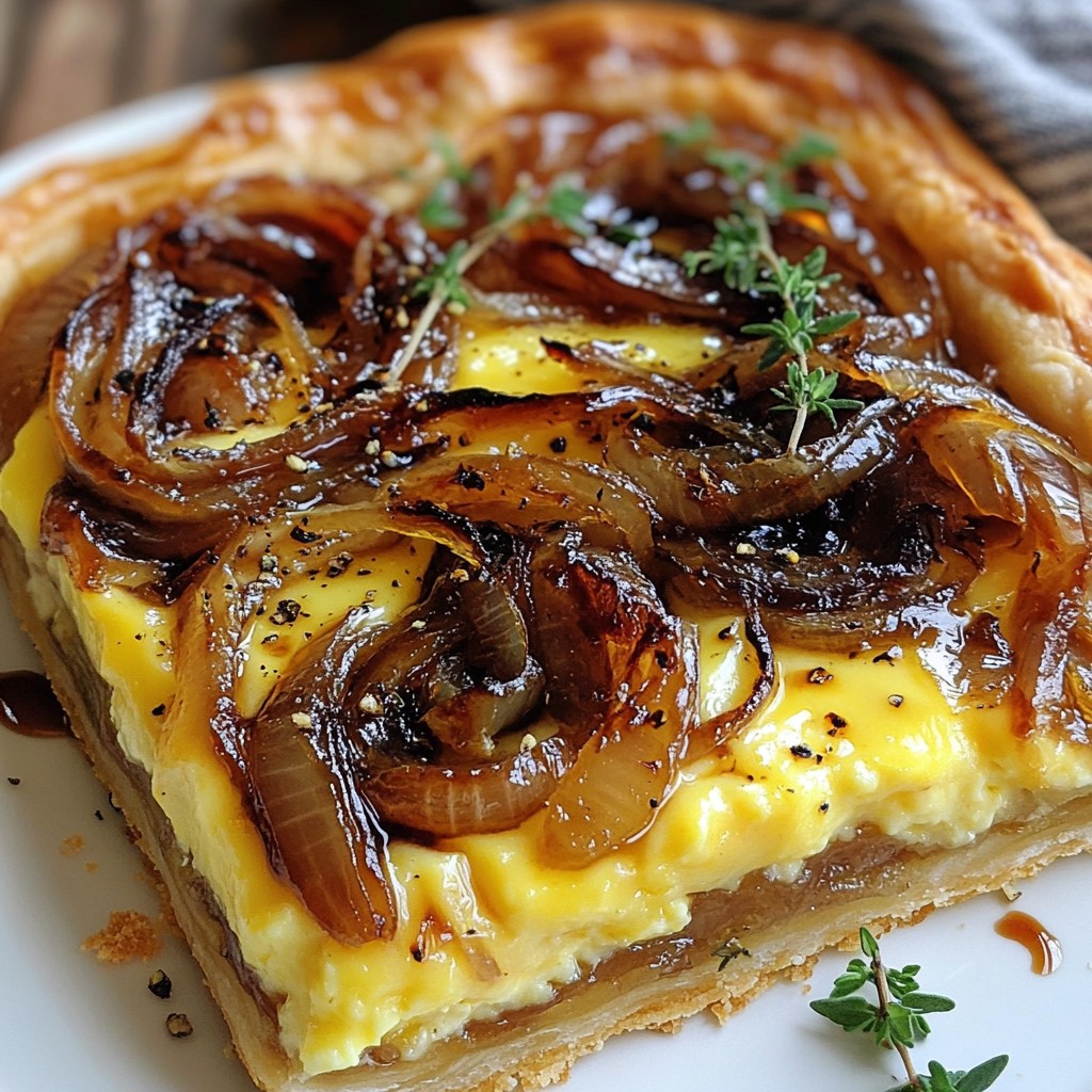 Caramelized Onion Gruyere Tart Savory and Simple Dish