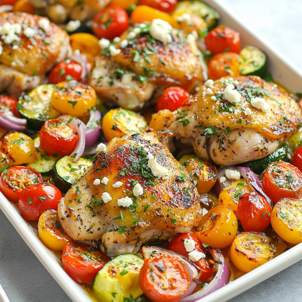 Sheet Pan Greek Chicken and Veggies Flavor Boost