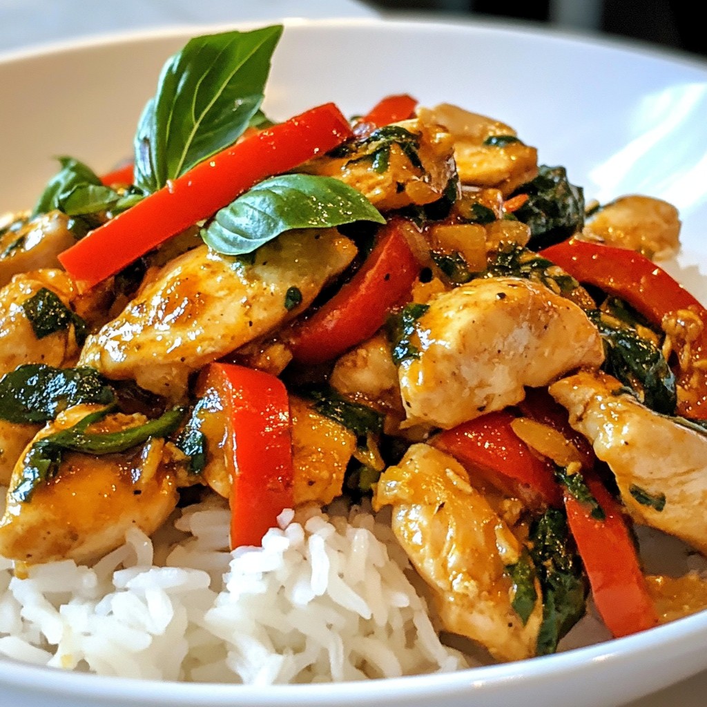 Spicy 15-Minute Meals Thai Basil Chicken Delight