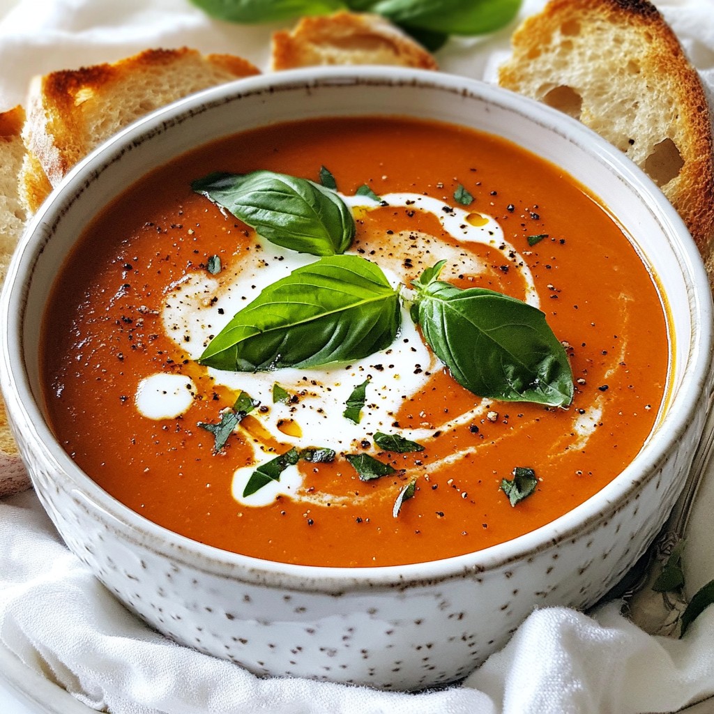Simple Recipes Creamy Tomato Basil Soup Delight
