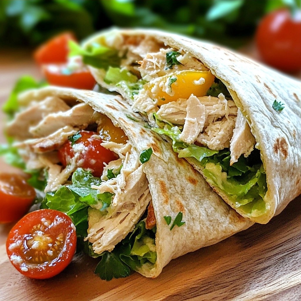 Rapid Meals Chicken Caesar Pita Wraps Made Simple
