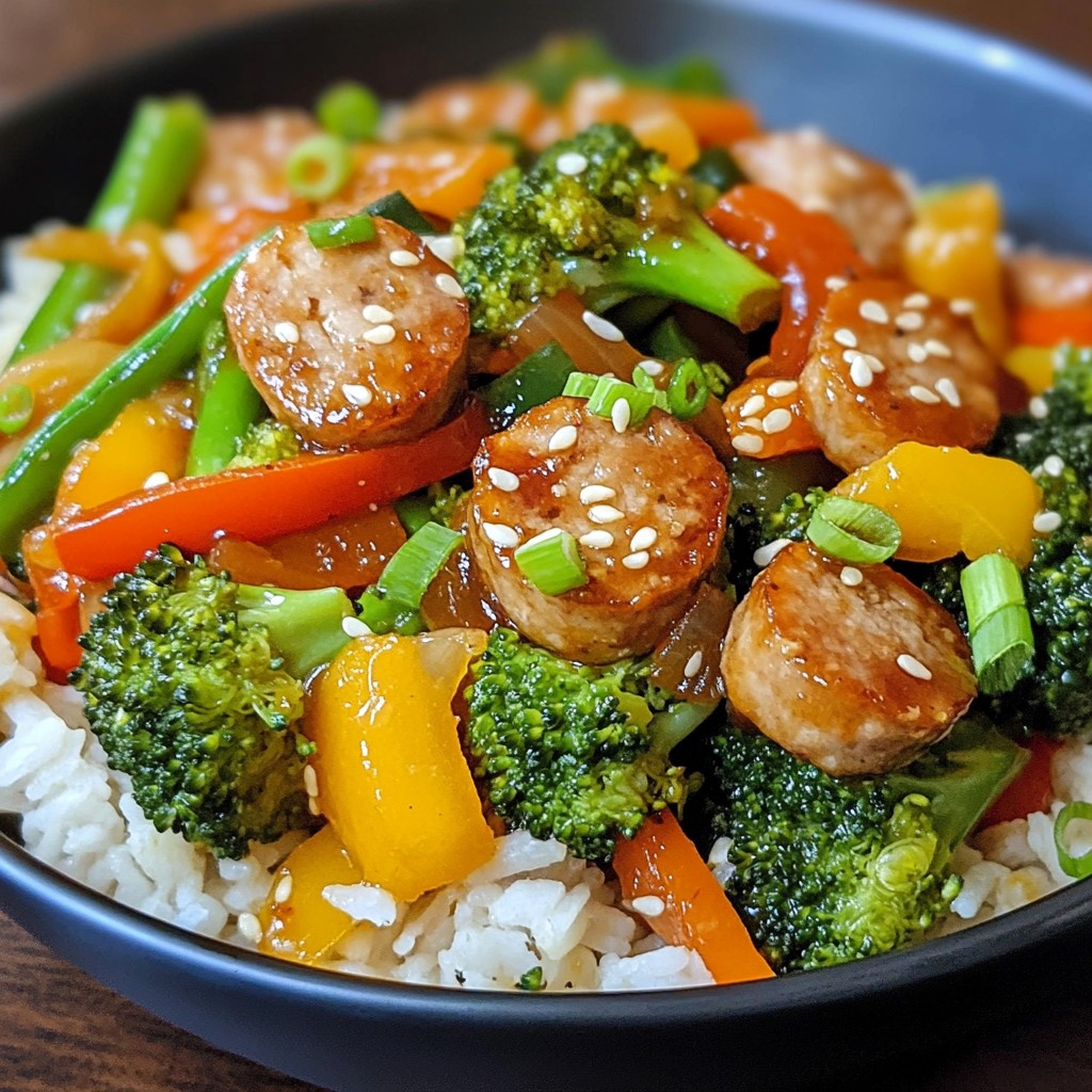 Savory Easy Meals Chicken Sausage Stir-Fry Recipe