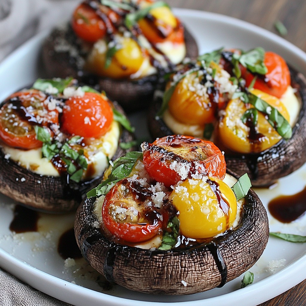 Caprese Stuffed Portobellos Flavorful and Simple Dish