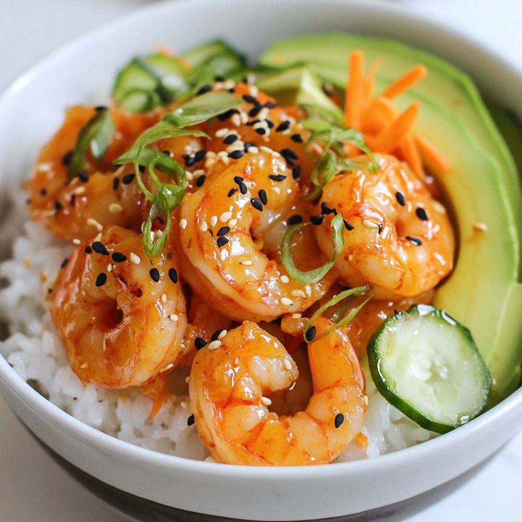 Spicy Shrimp Sushi Bowls Fresh and Flavorful Meal