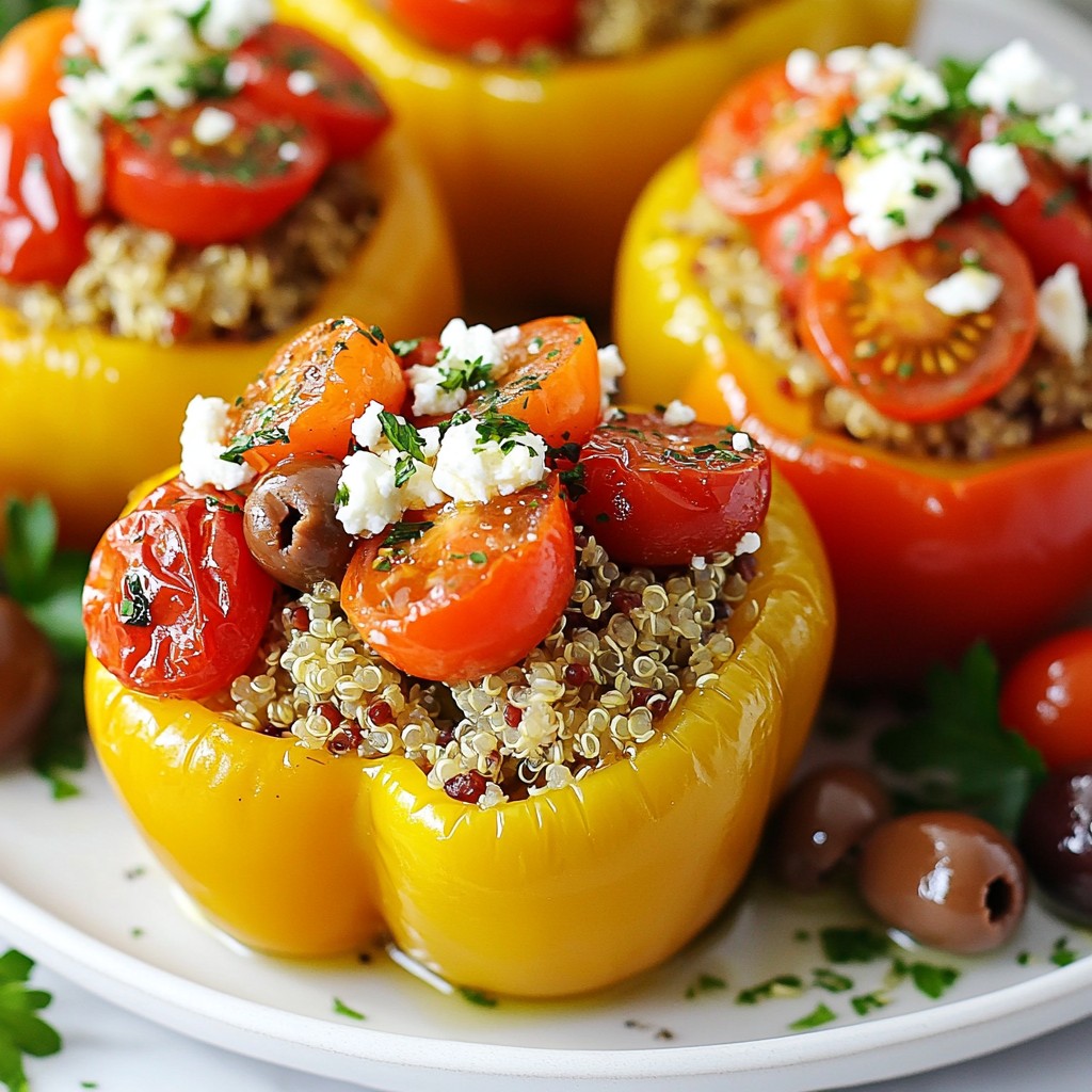 Greek Stuffed Bell Peppers Flavorful and Healthy Meal